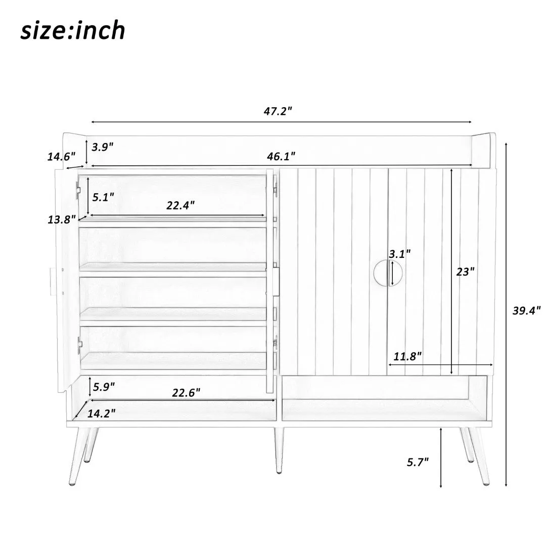 11-Tier Shoe Cabinet with Adjustable Shelves - Modern & Durable PVC Surface