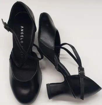 2.5" Sarah -- X-Strap Closed Toe Ballroom Shoe