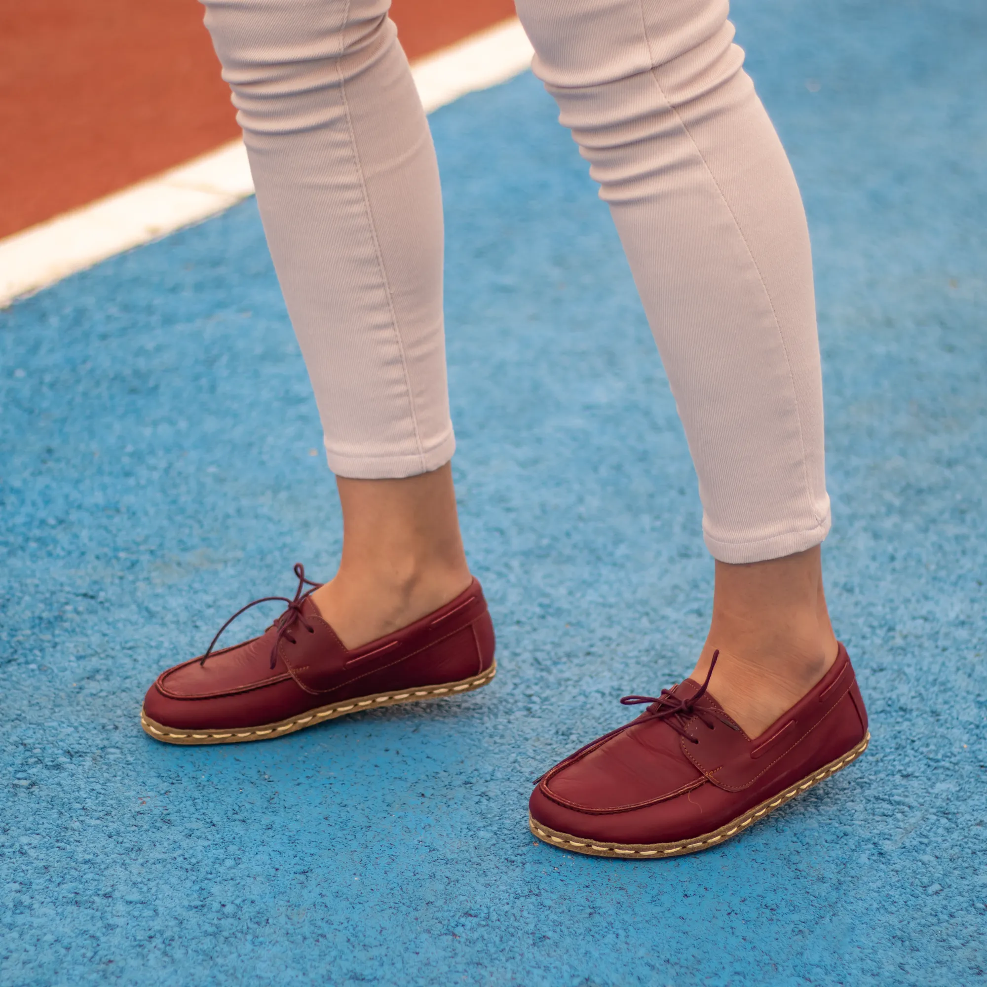 Barefoot Minimalist Shoes Burgundy for Women