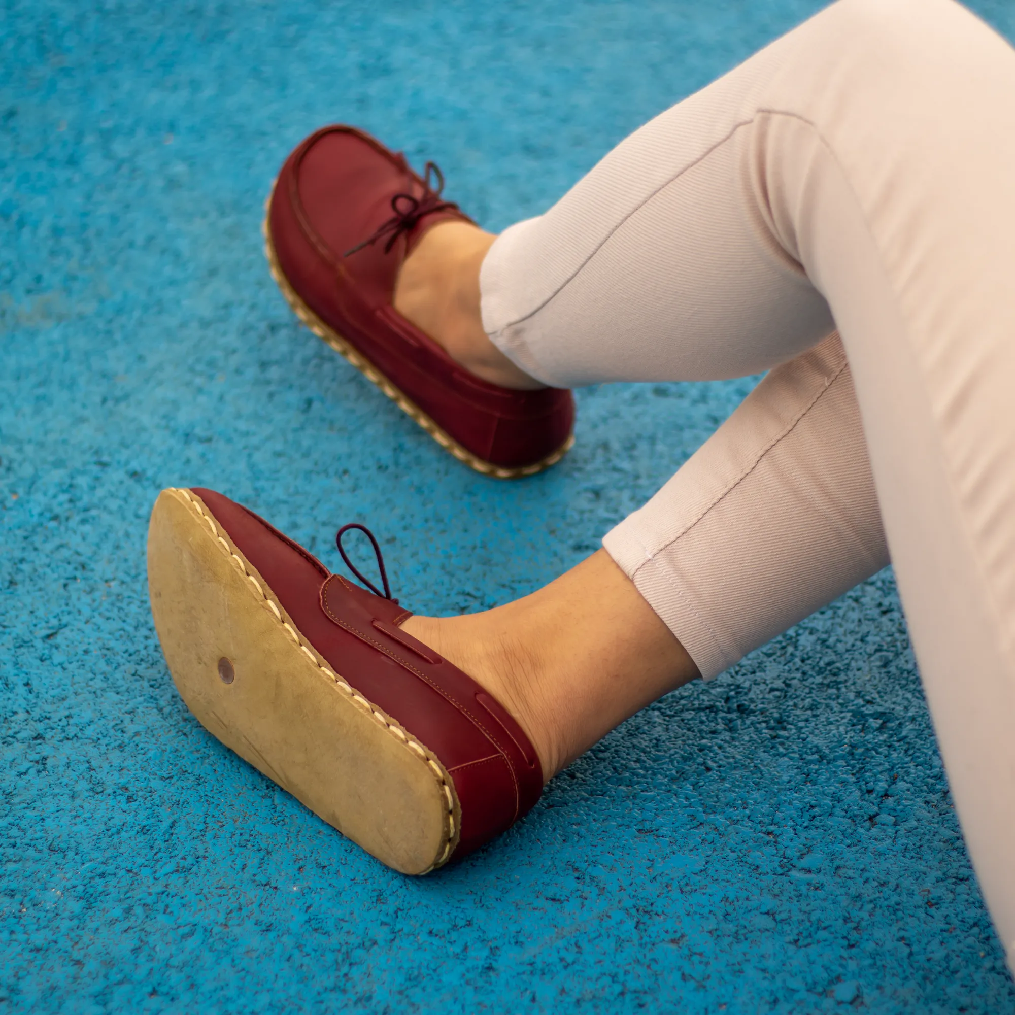 Barefoot Minimalist Shoes Burgundy for Women