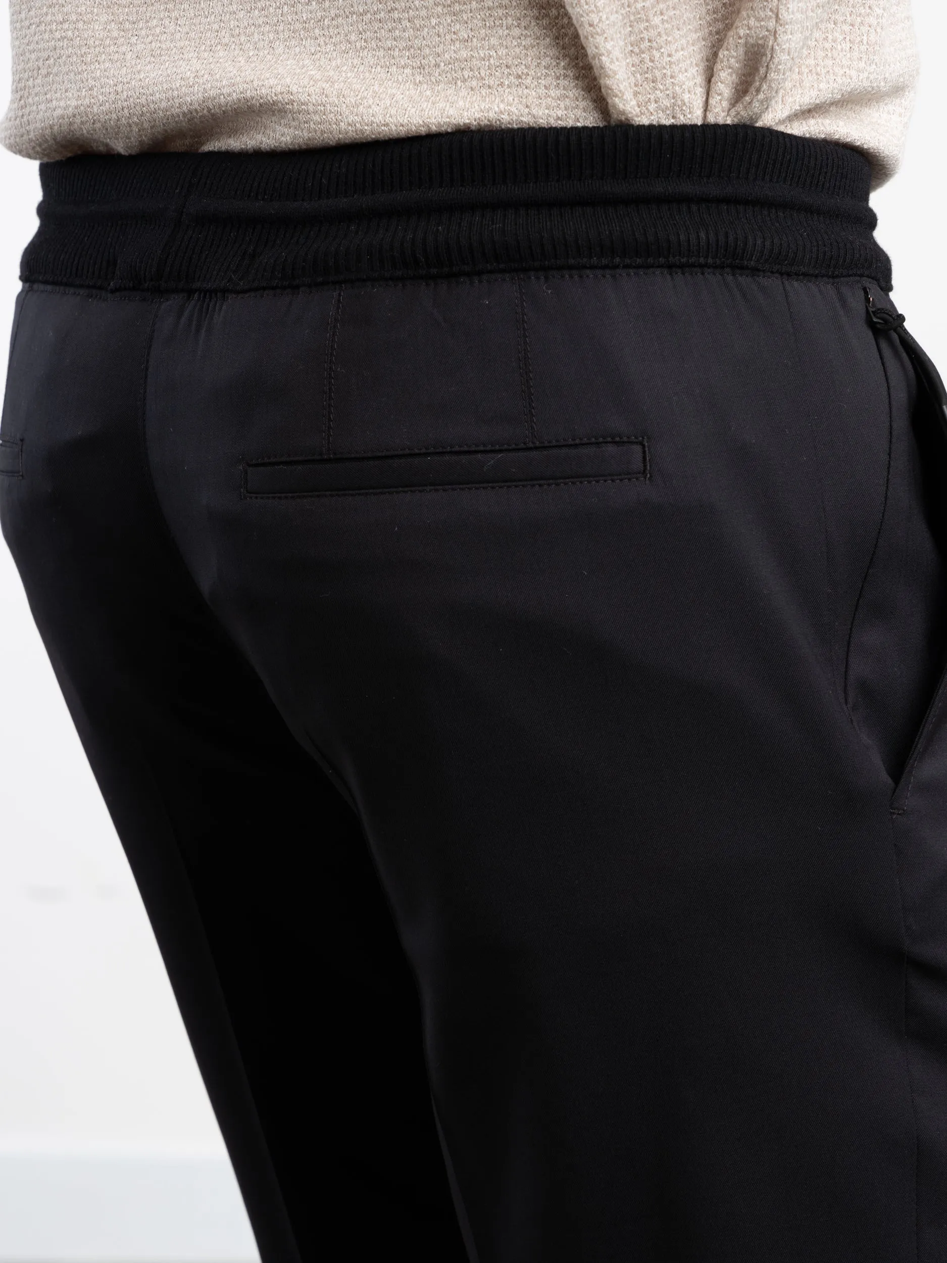 Black High Performance™ Wool Joggers