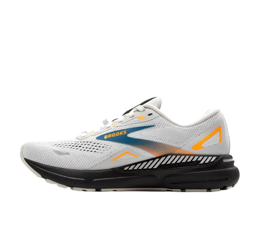 Brooks Mens Trainer Adrenaline GTS 23 GTX Oyster Mushroom/Orange/Blue