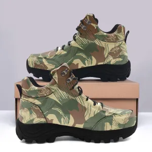 Brushstroke Rhodesian Security Forces 1965 Camo Pattern Hiking Shoes