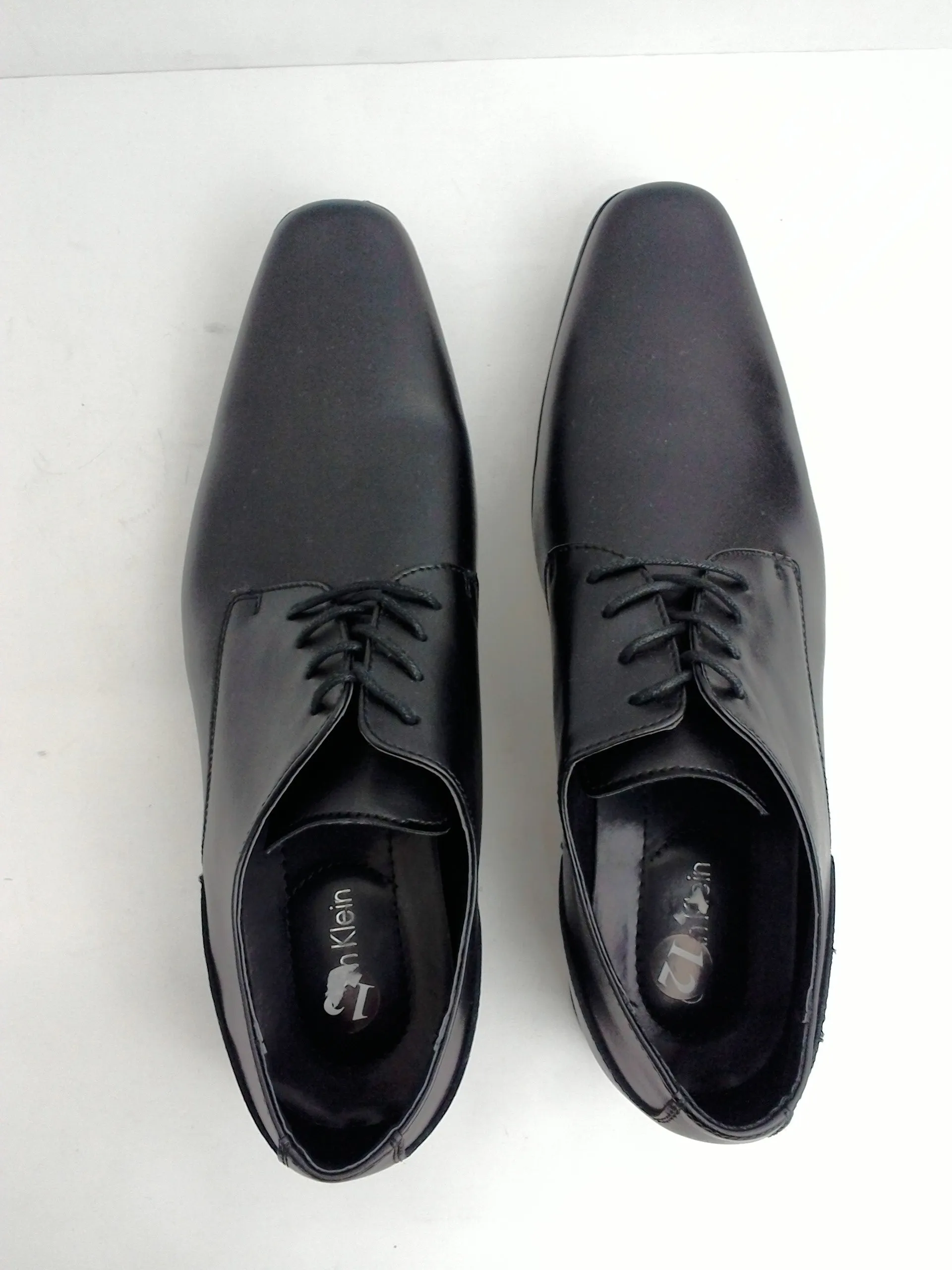 Calvin Klein Men's Dillinger Baby Scotch Oxfords, Leather, Black, Size 12