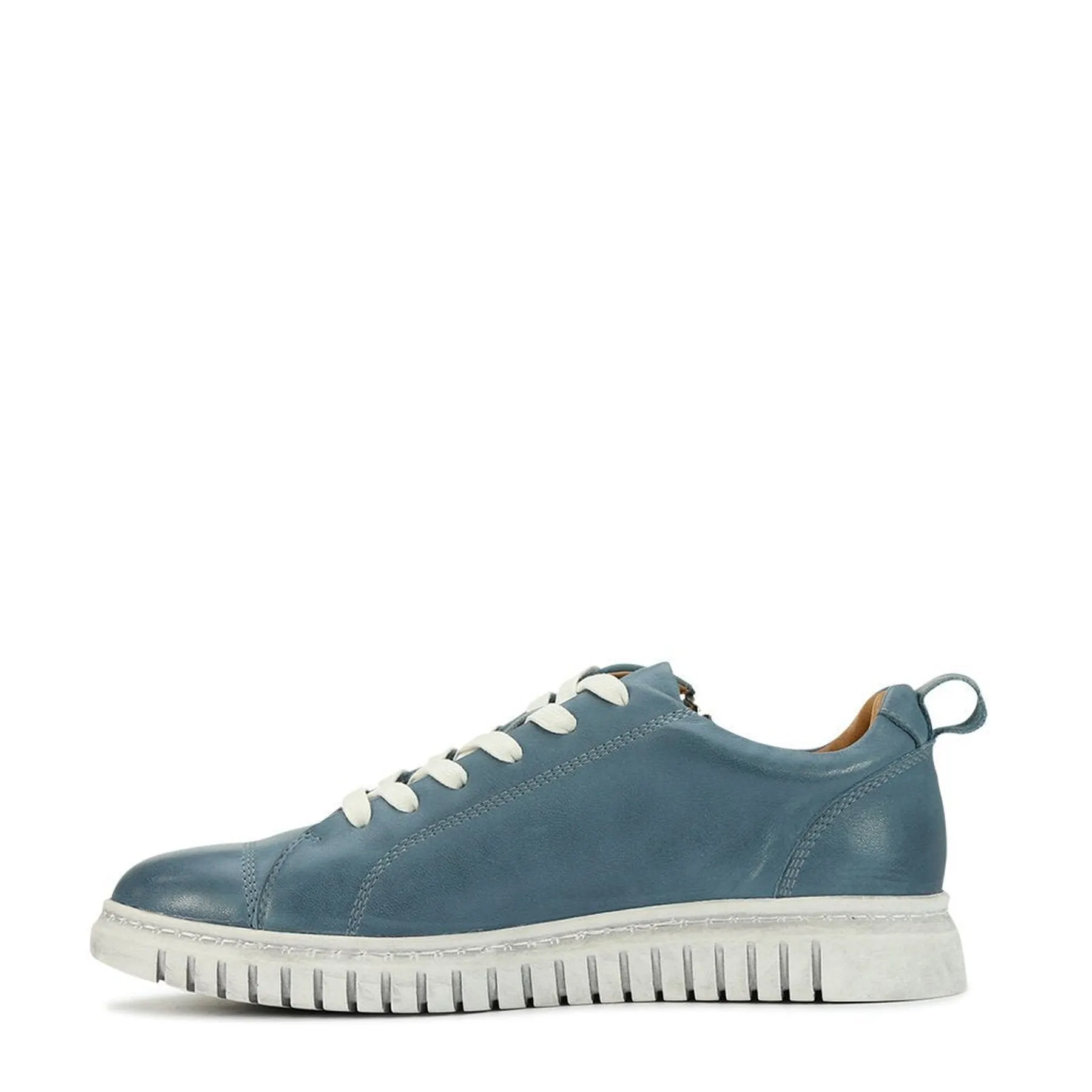 CLARENCE LOW-TOP ZIPPER SNEAKER LEATHER