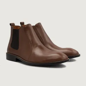 Clarkson Chelsea Brown Leather Boots