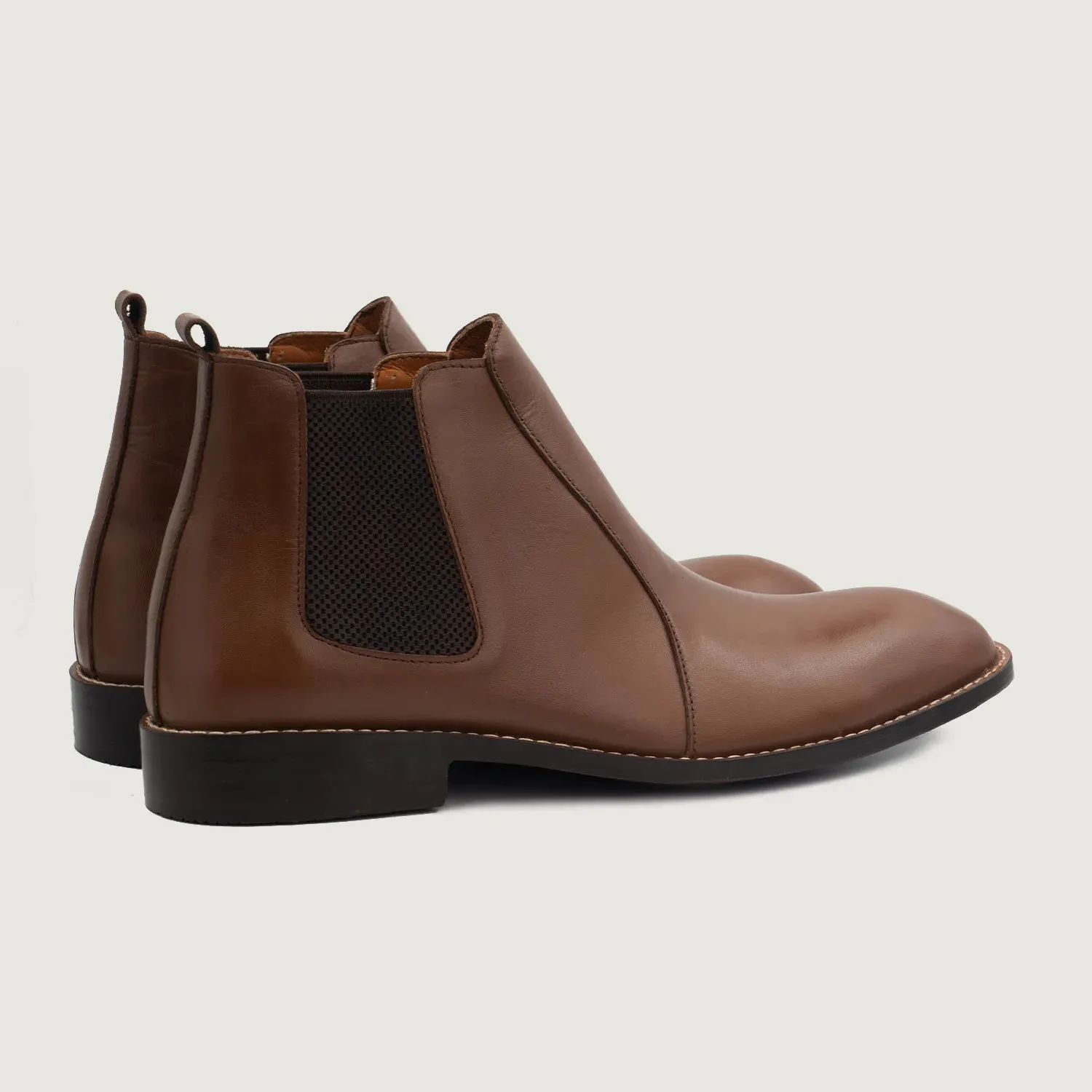 Clarkson Chelsea Brown Leather Boots