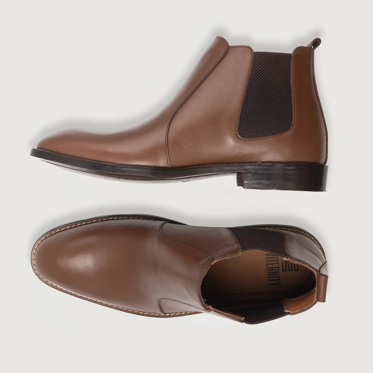 Clarkson Chelsea Brown Leather Boots