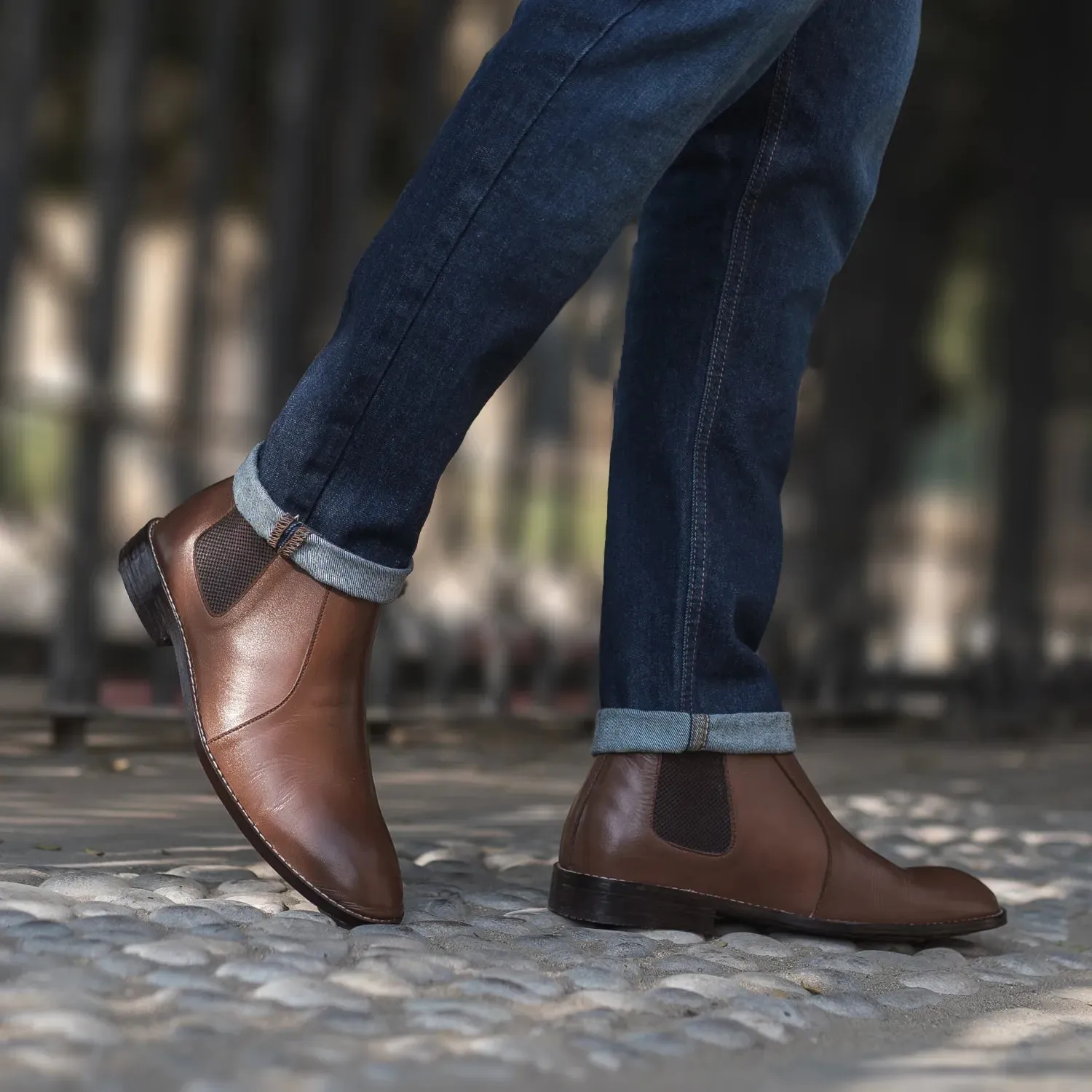 Clarkson Chelsea Brown Leather Boots