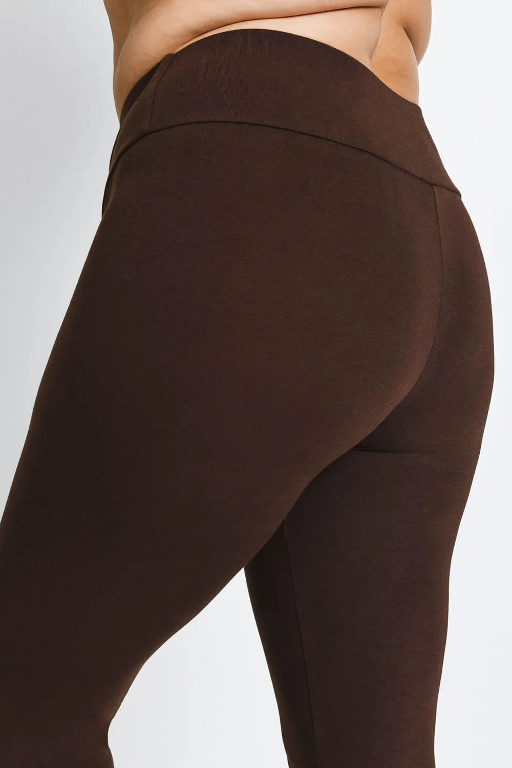 Curve Everyday High Waisted Leggings - Chocolate Brown