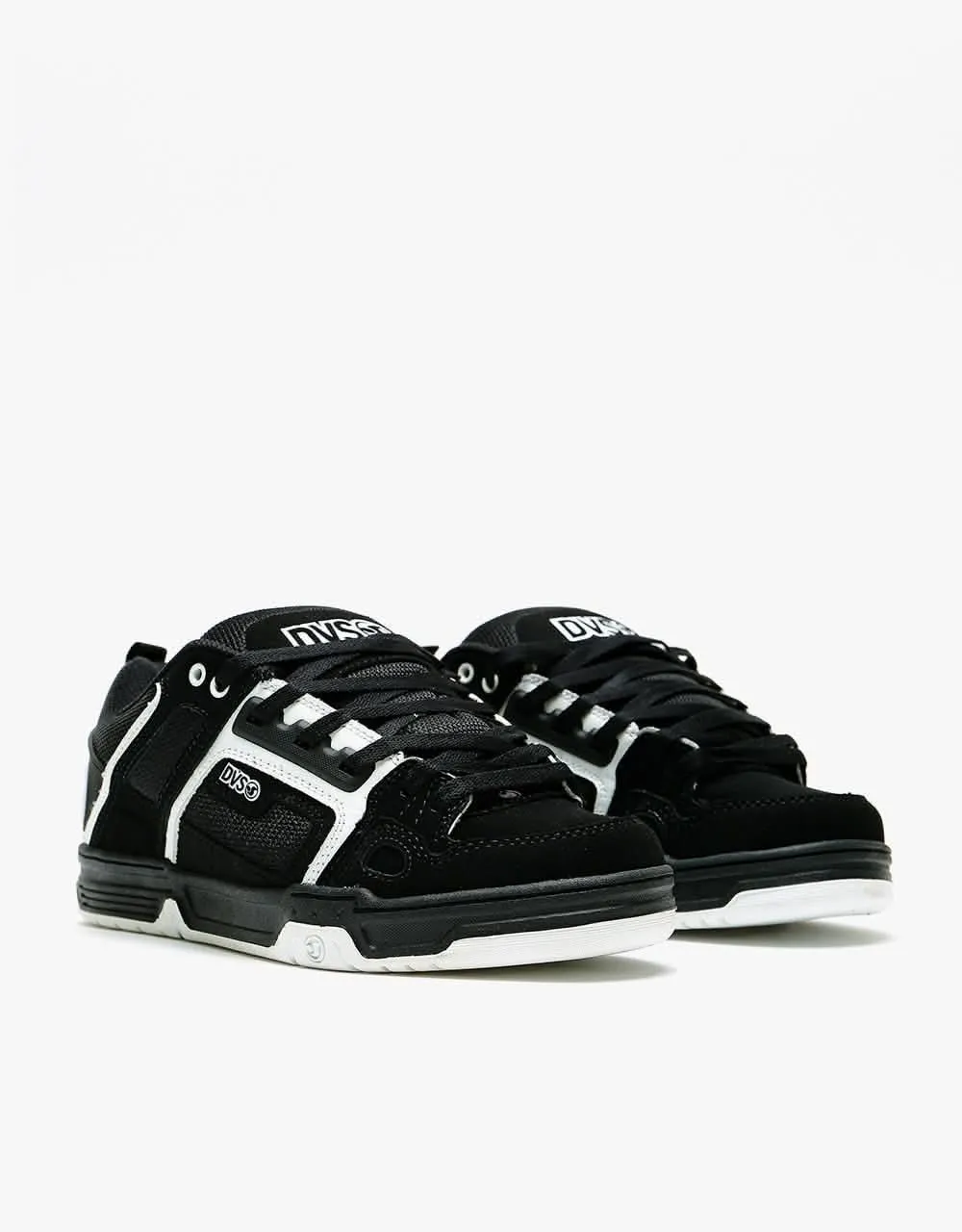 DVS Comanche Skate Shoes - Black/White Nubuck