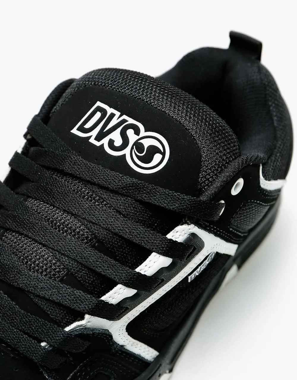 DVS Comanche Skate Shoes - Black/White Nubuck