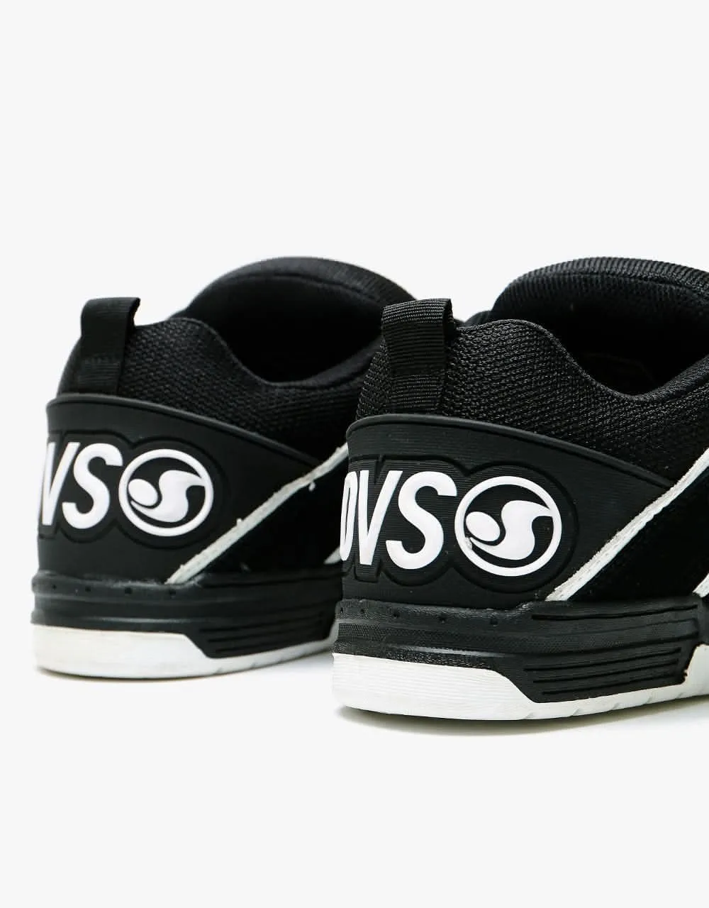 DVS Comanche Skate Shoes - Black/White Nubuck