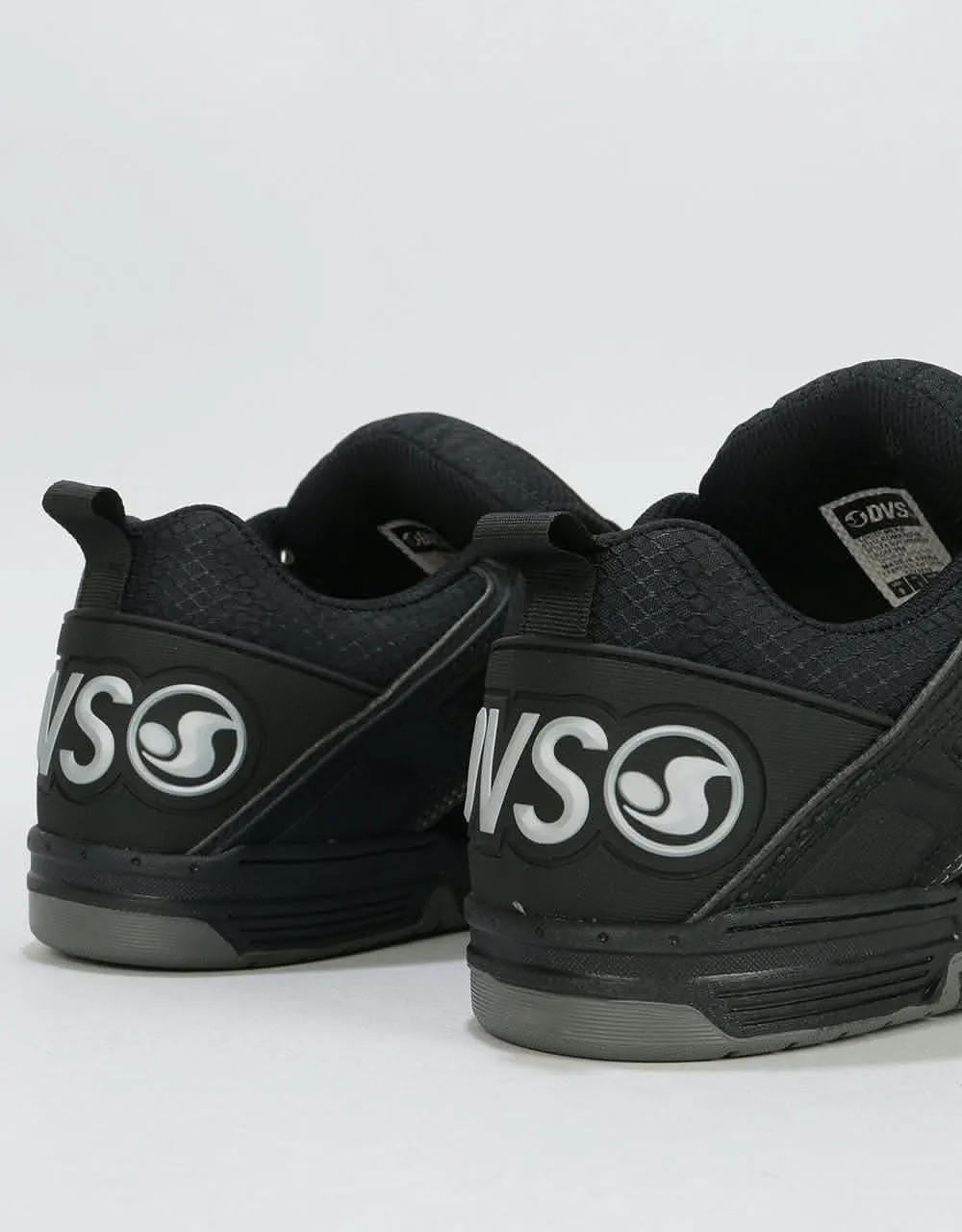 DVS Commanche Skate Shoes - Black Reflective/Charcoal Nubuck