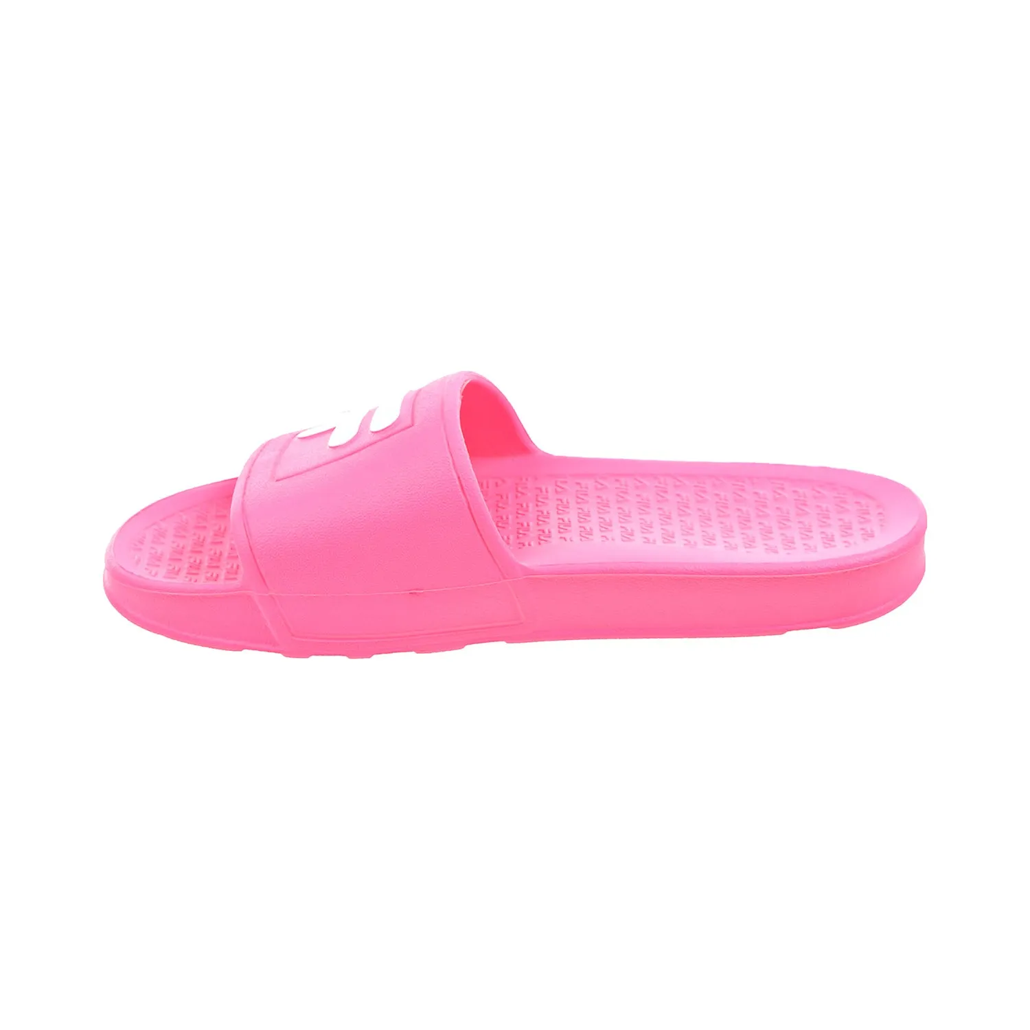 Fila Sleek BX Kids' Slide Sandals Pink-White