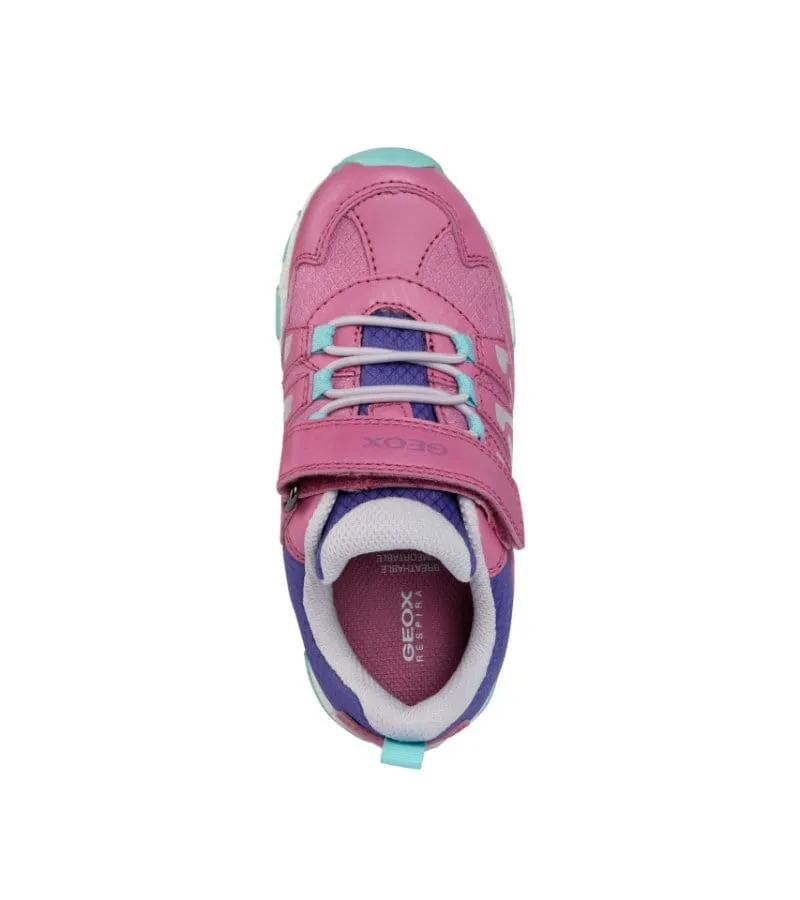 Geox Junior Girls Pink Runner Magnetar J264LA