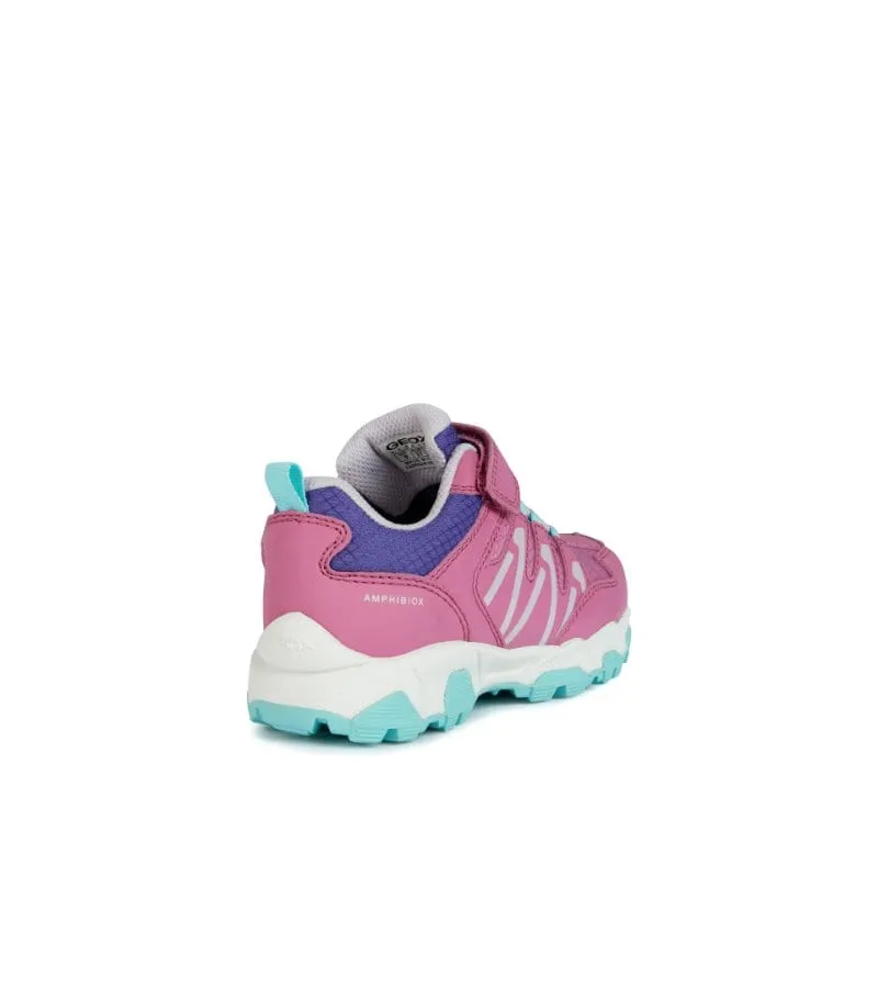 Geox Junior Girls Pink Runner Magnetar J264LA