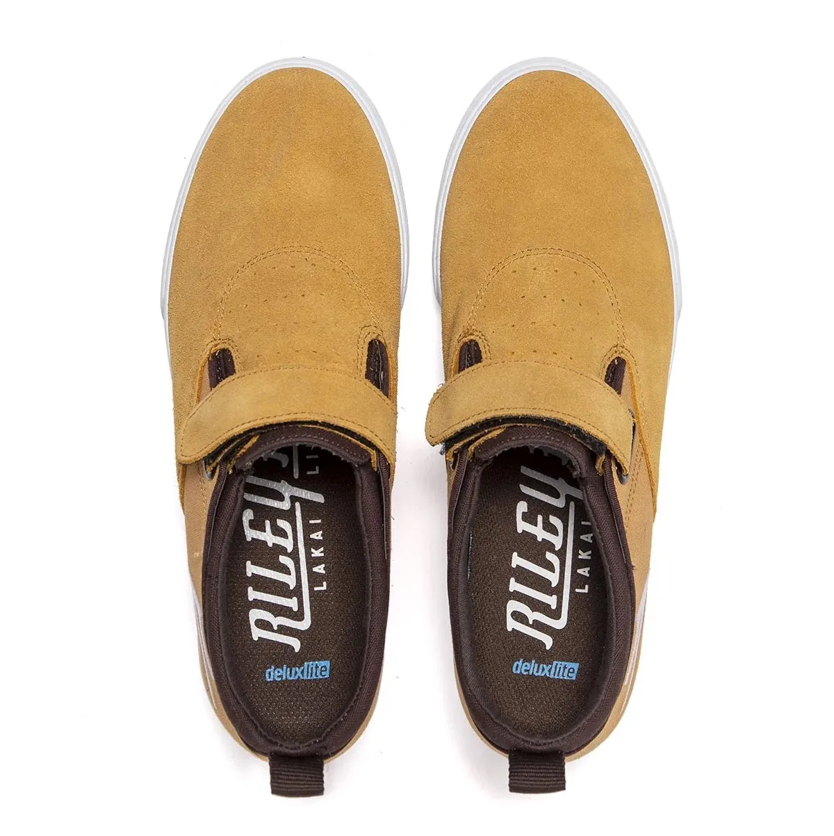 Lakai Shoes Riley 2 Velcro Strap - Honey Suede