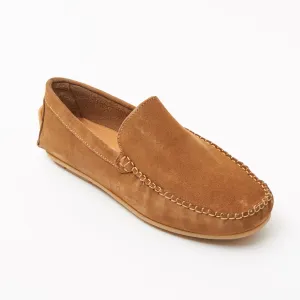 Mens Suede Casual Slip On Shoes - 4611-P_Tan