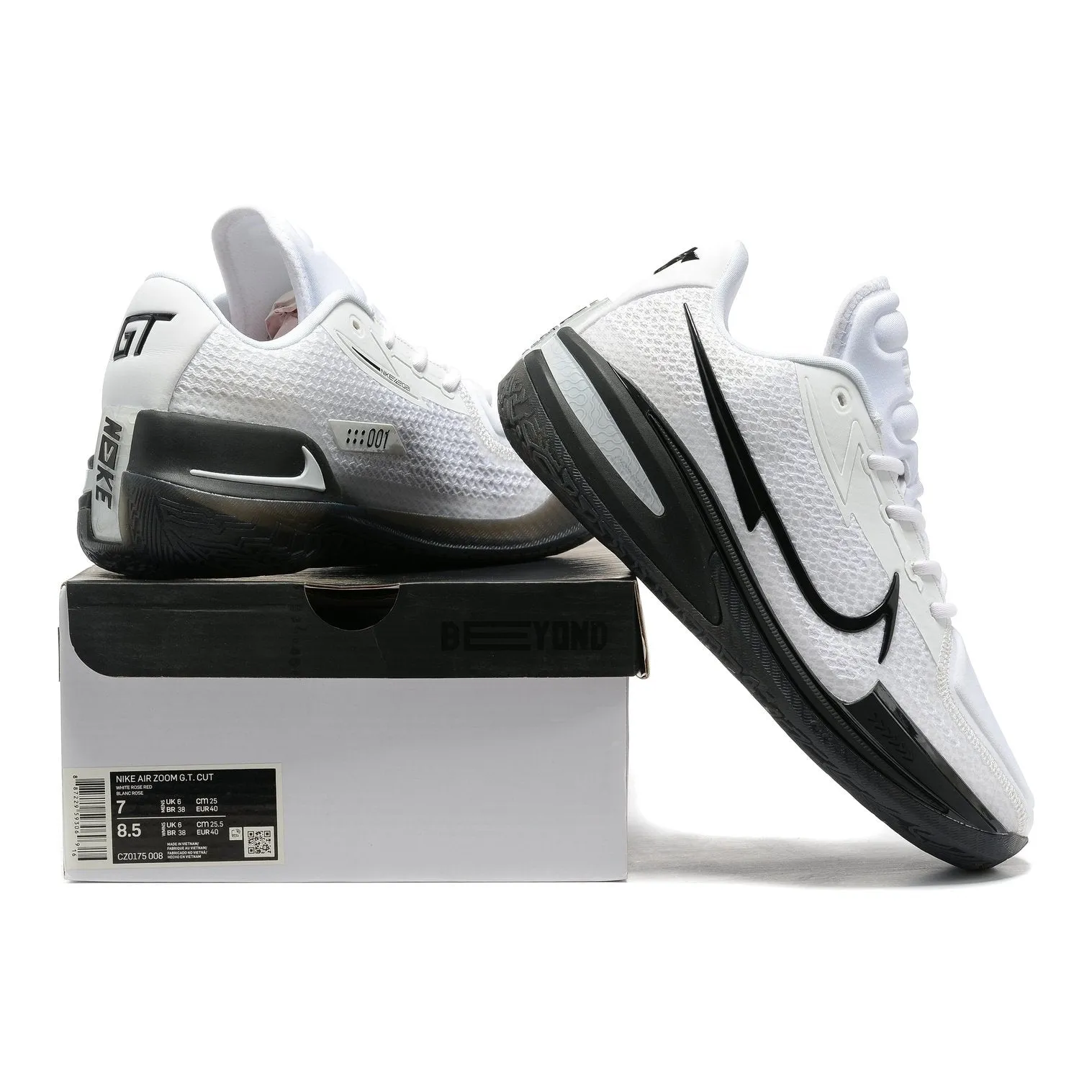 NIKE AIR ZOOM G.T. CUT x WHITE BLACK