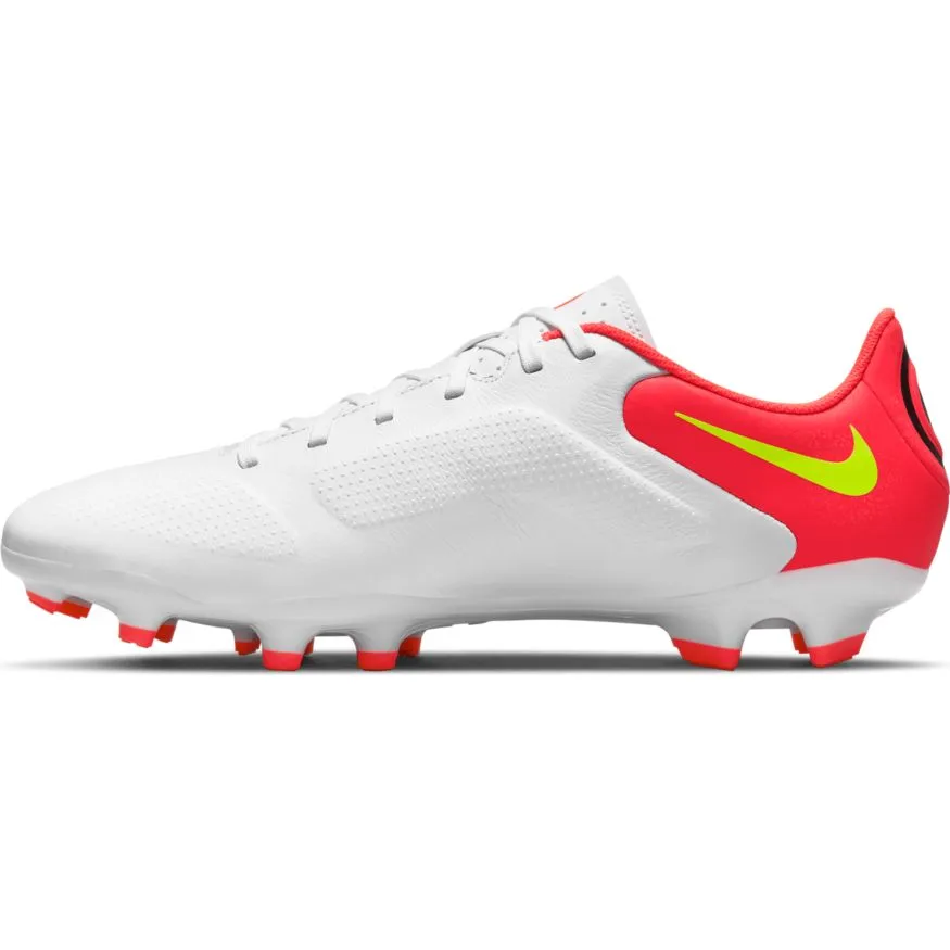 Nike Tiempo Legend 9 Academy MG-WHITE/VOLT-BRIGHT CRIMSON