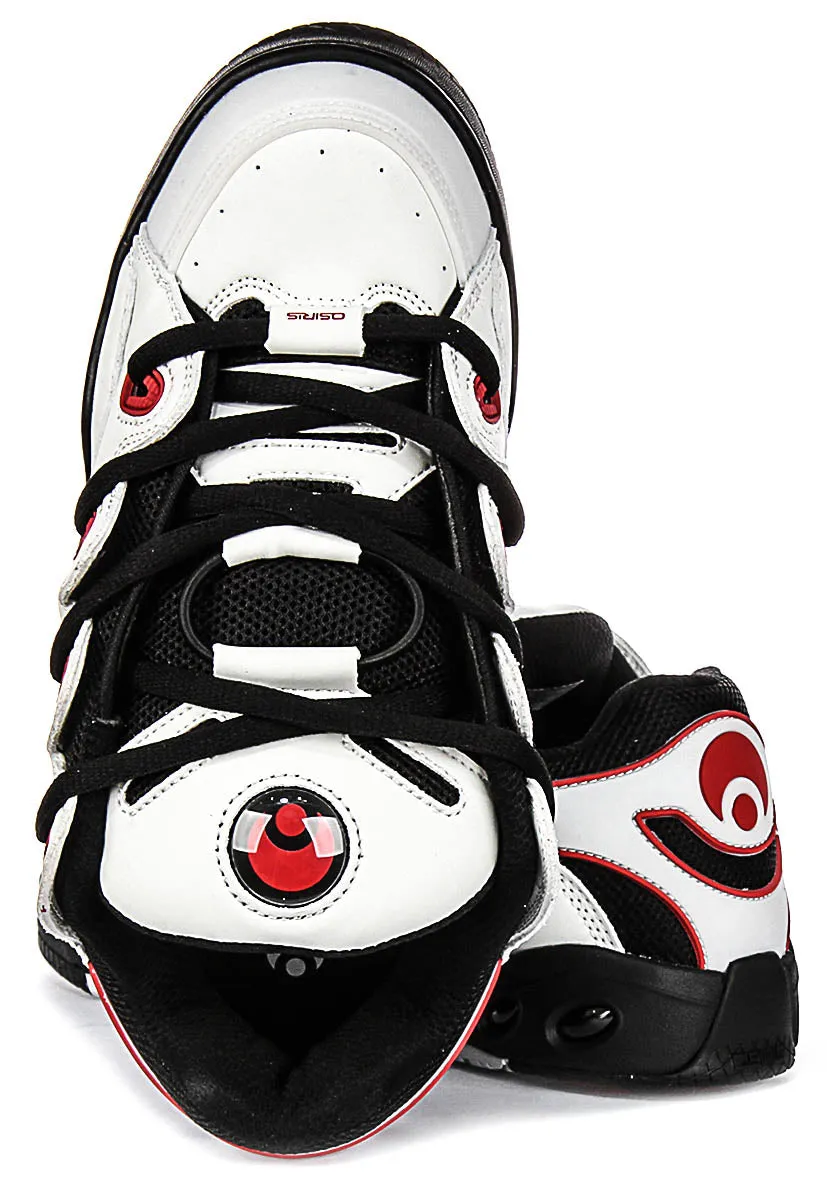 Osiris D3 OG In White Black Red For Men