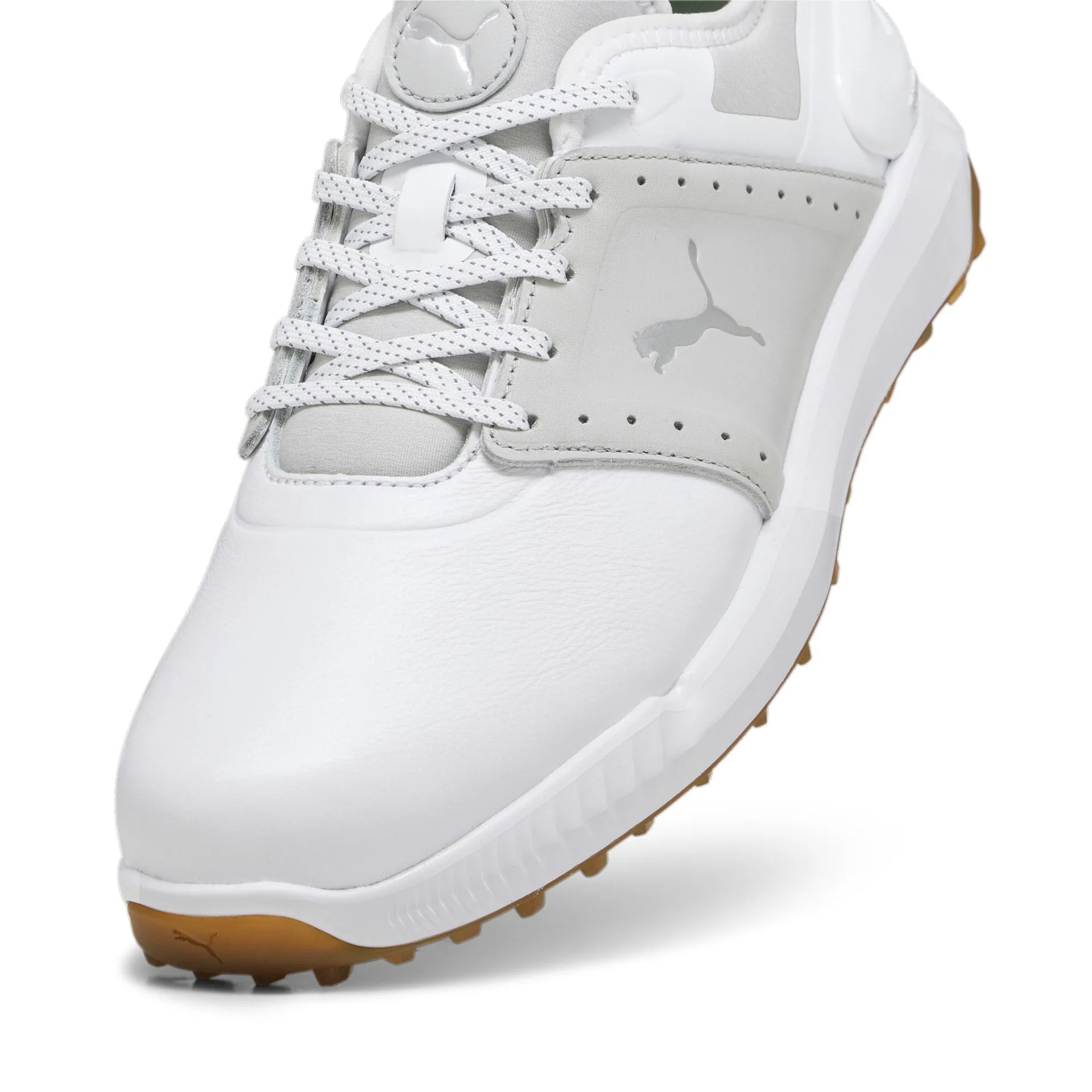 Puma Ignite Elevate Crafted Golf Shoes - Puma White/ Ash Grey