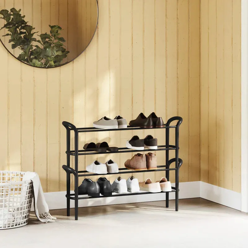 Shoestack Shoe Rack, Set of 2 Matte-Black