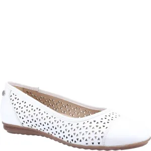 White Leah Slip-On Shoes