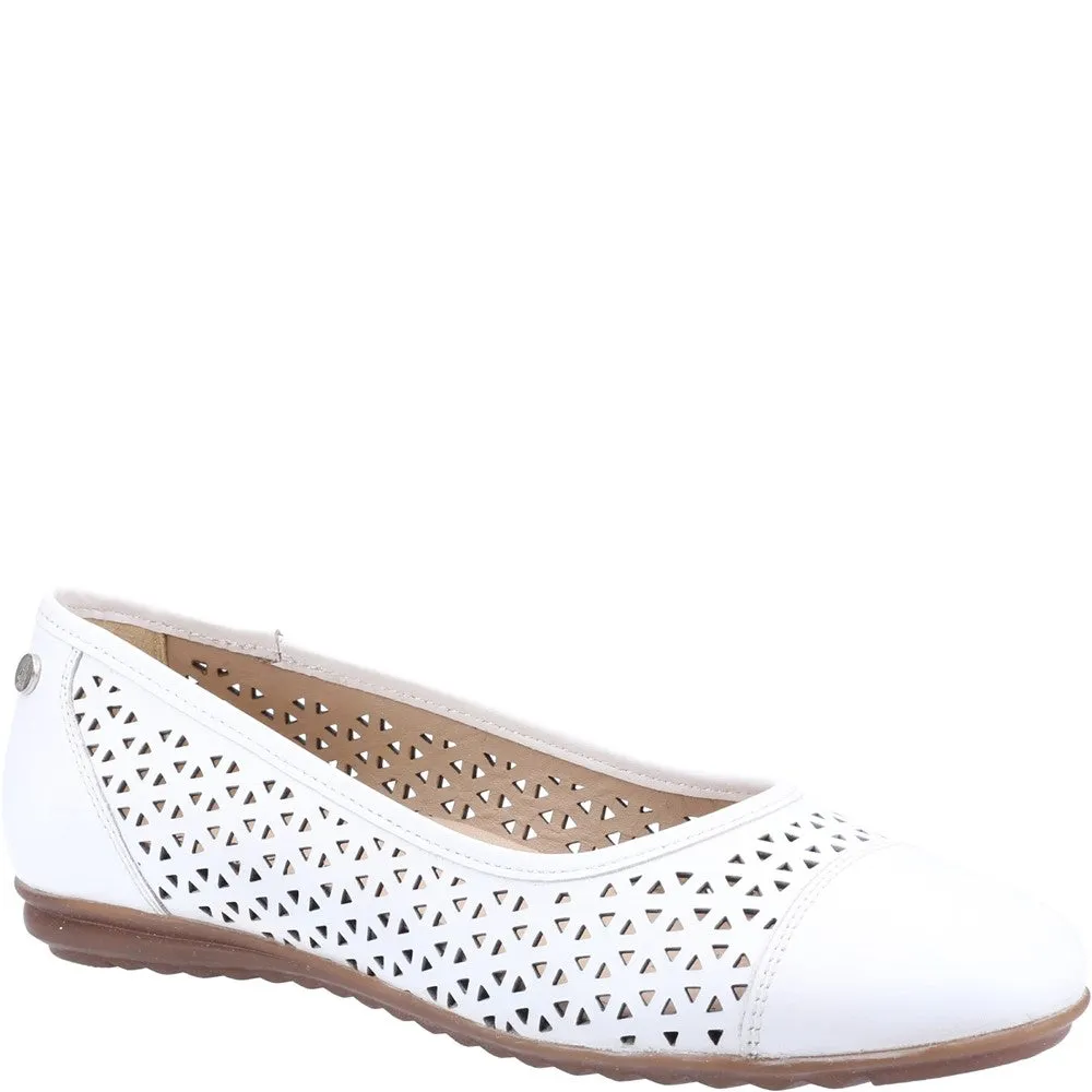 White Leah Slip-On Shoes