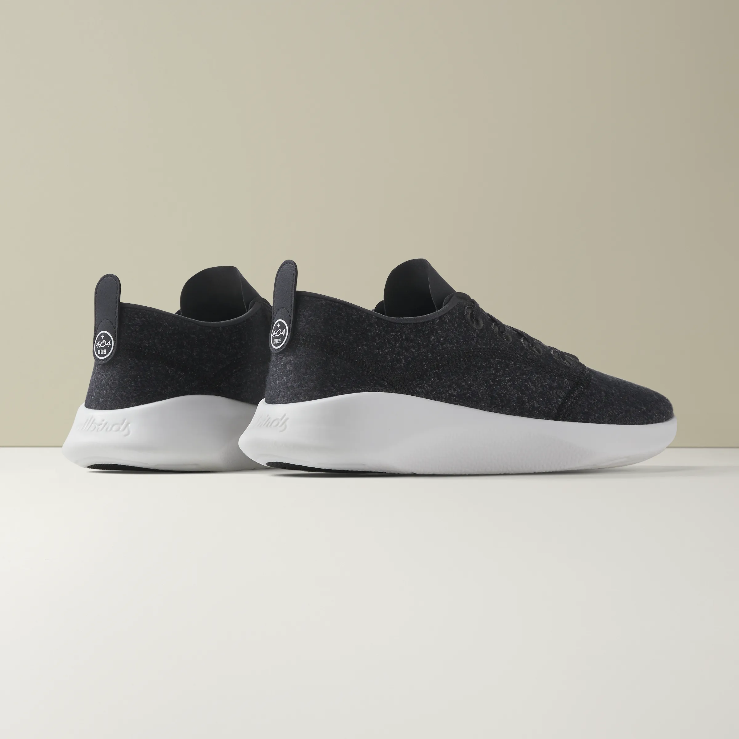 Women's SuperLight Wool Runners - Natural Black (Blizzard Sole)