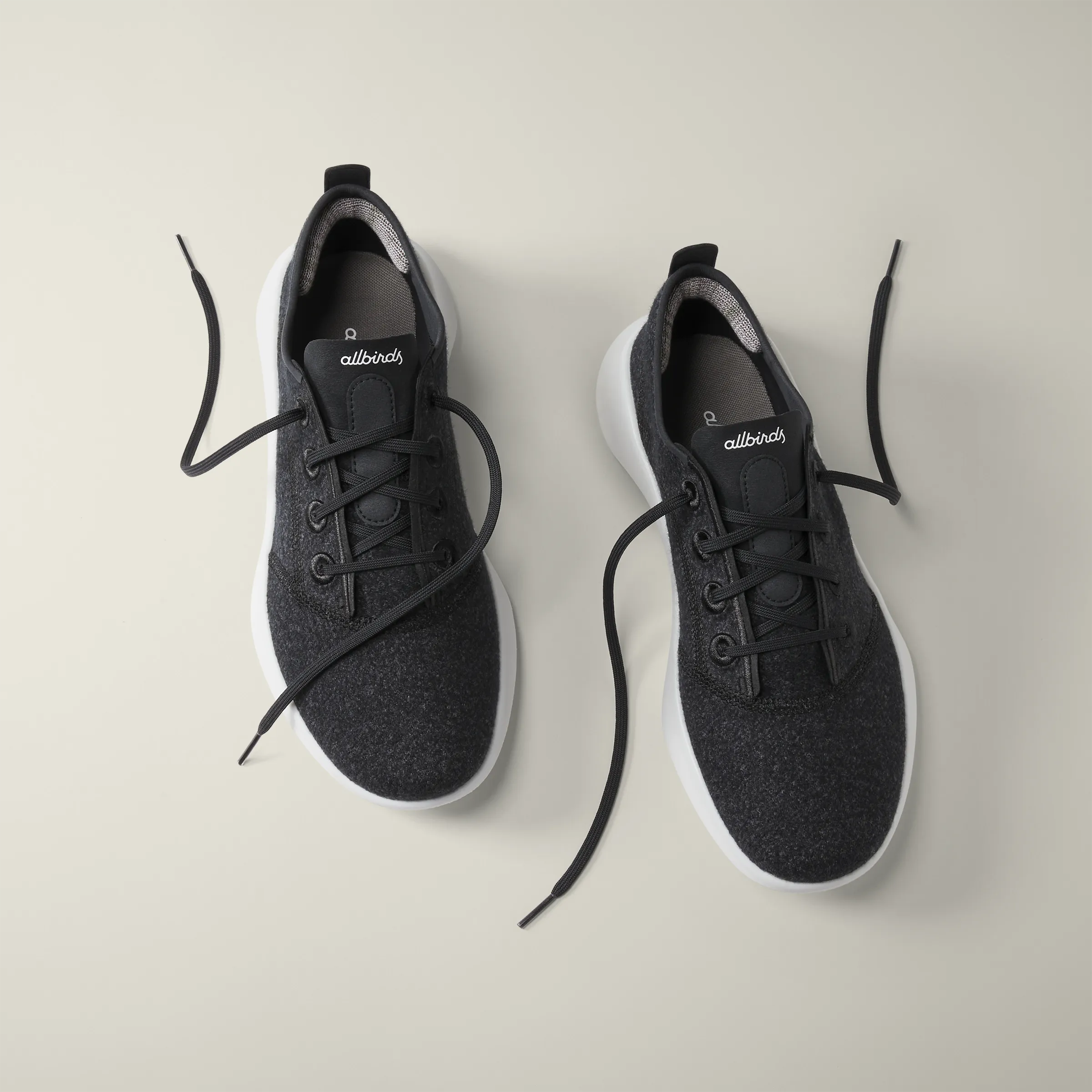 Women's SuperLight Wool Runners - Natural Black (Blizzard Sole)